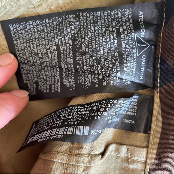 Zara Premium Denim Collection the cargo mini skirt camouflage - Picture 12 of 12